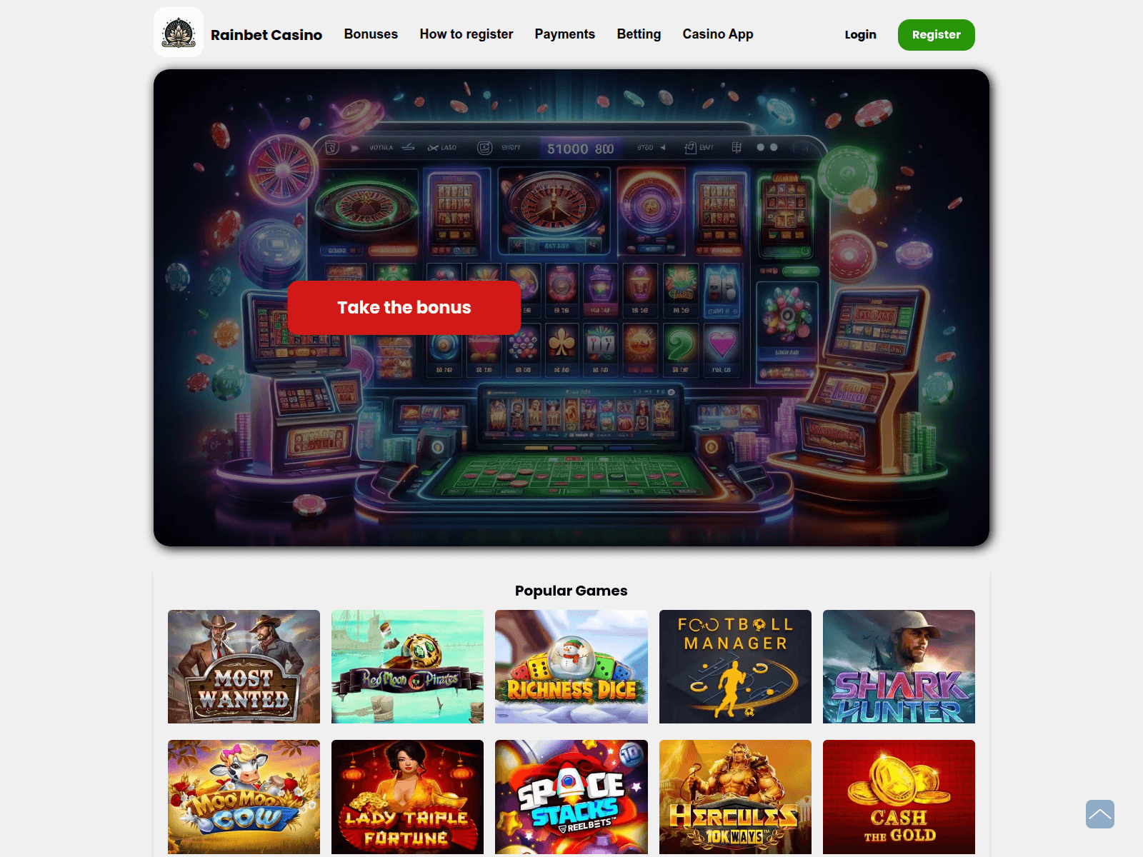 Screenshot of rain-bet.ie