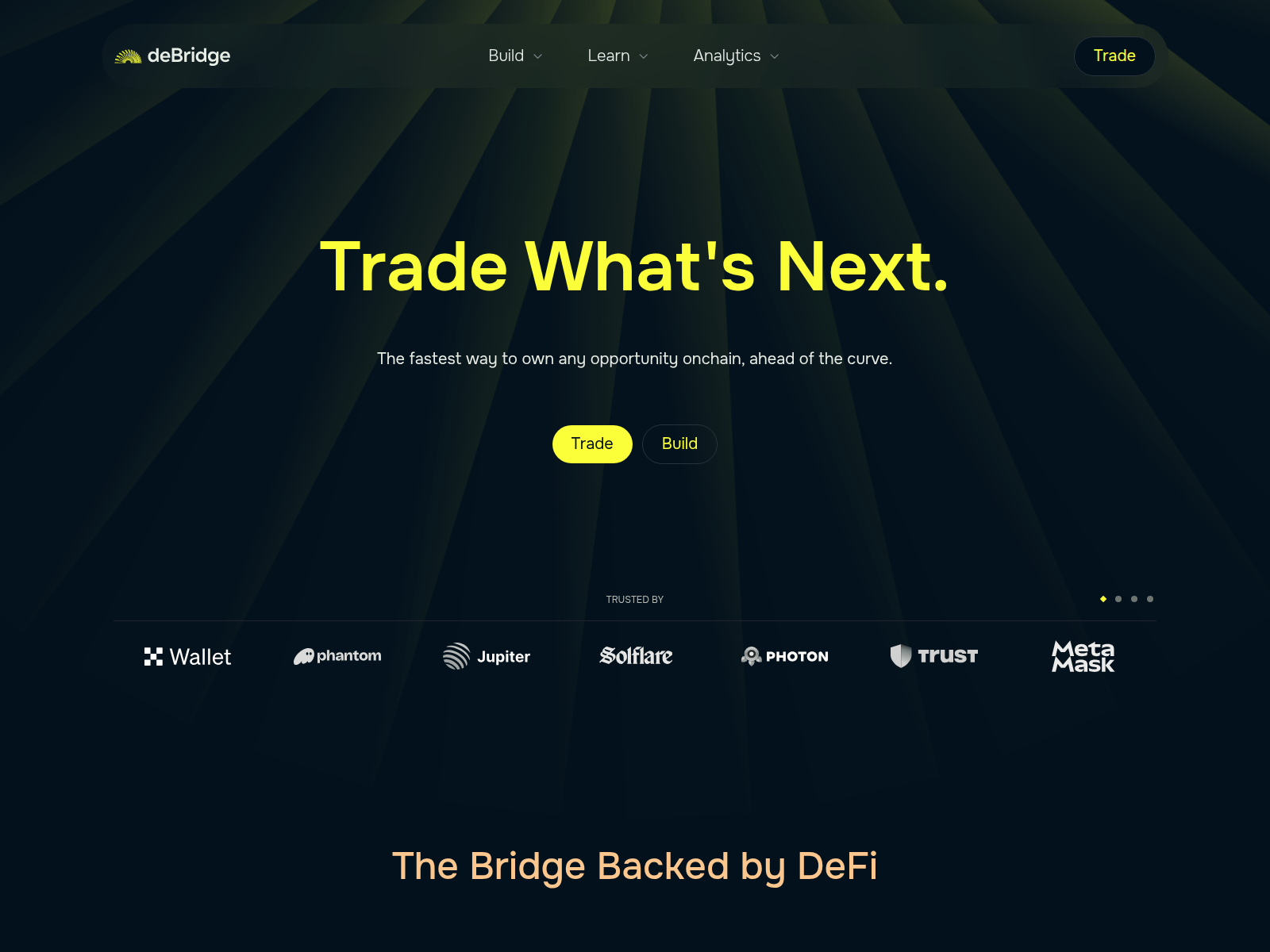 Screenshot of debrigde.com