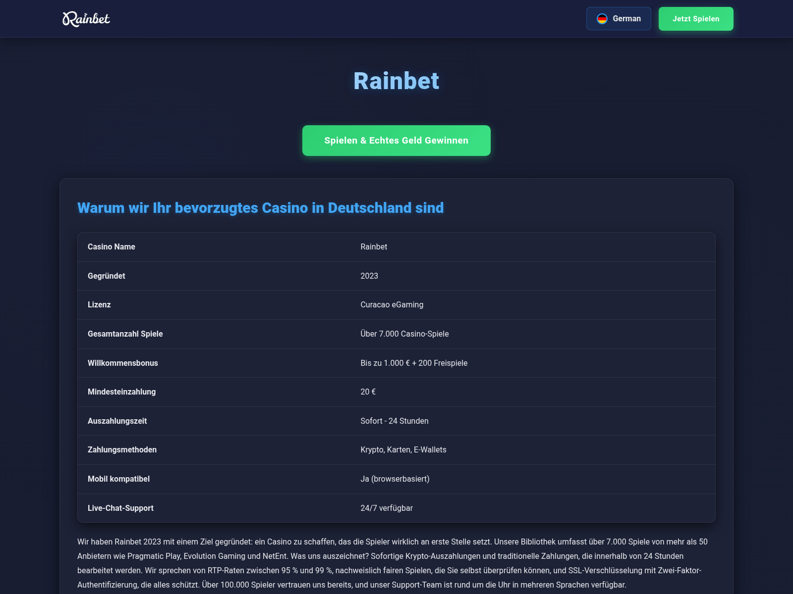 Screenshot of rainbet-24.org
