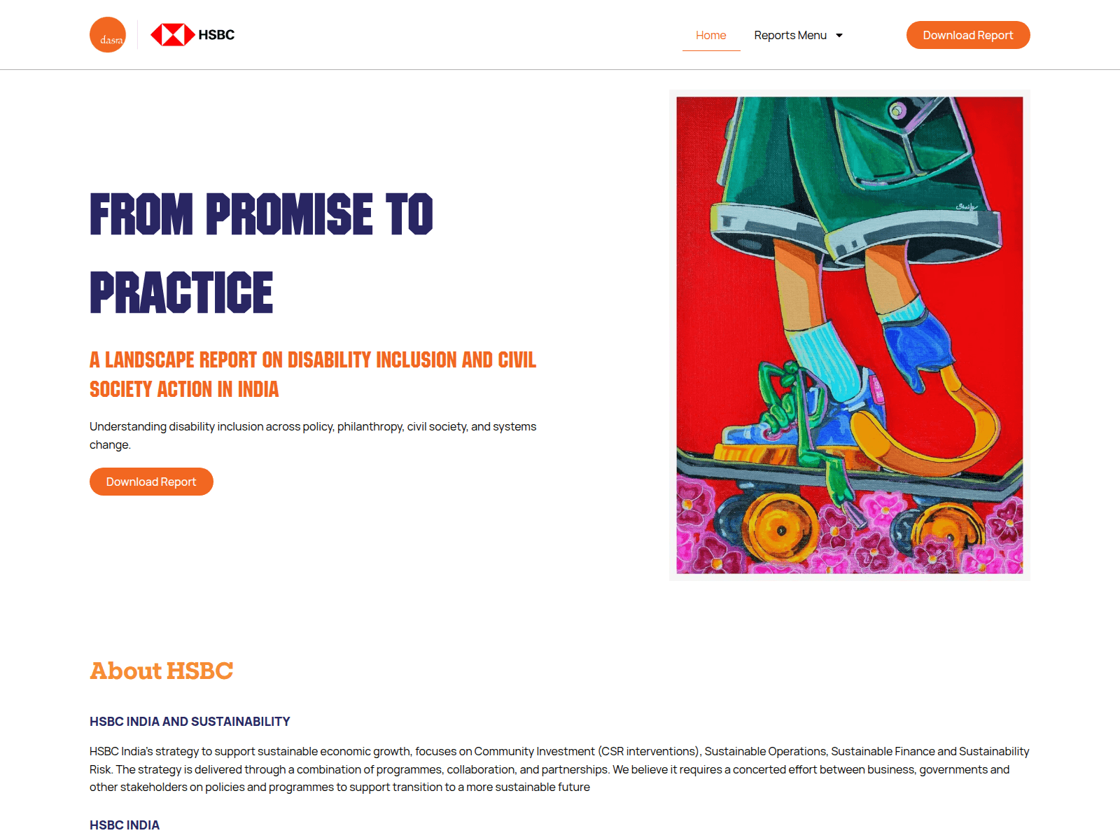 Screenshot of disabilityinclusionindia.org