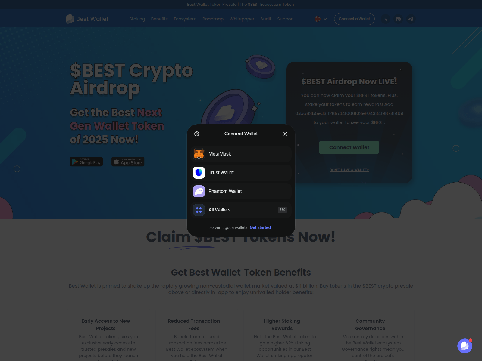 Screenshot of bestwallet-app.com