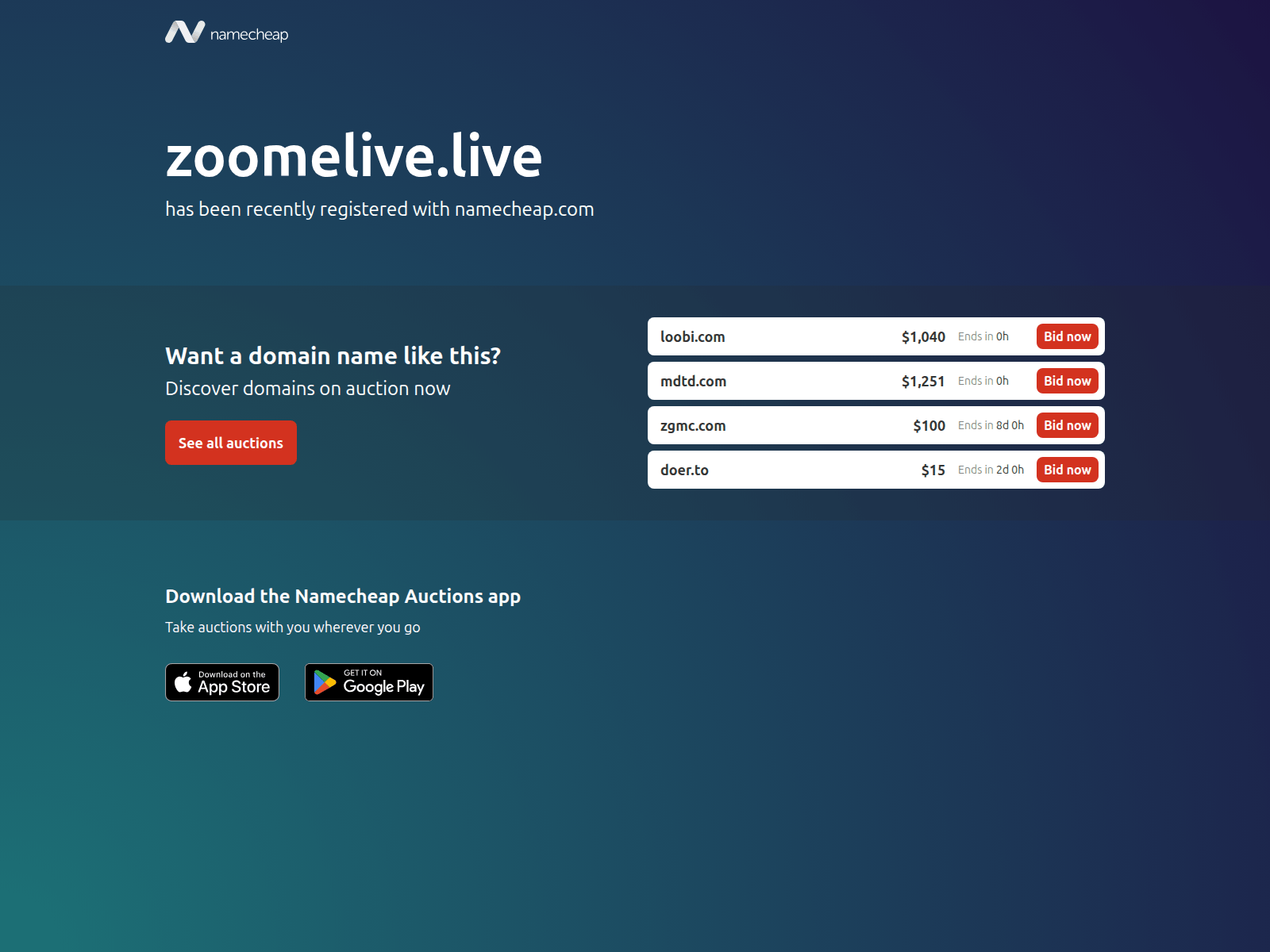 Screenshot of zoomelive.live
