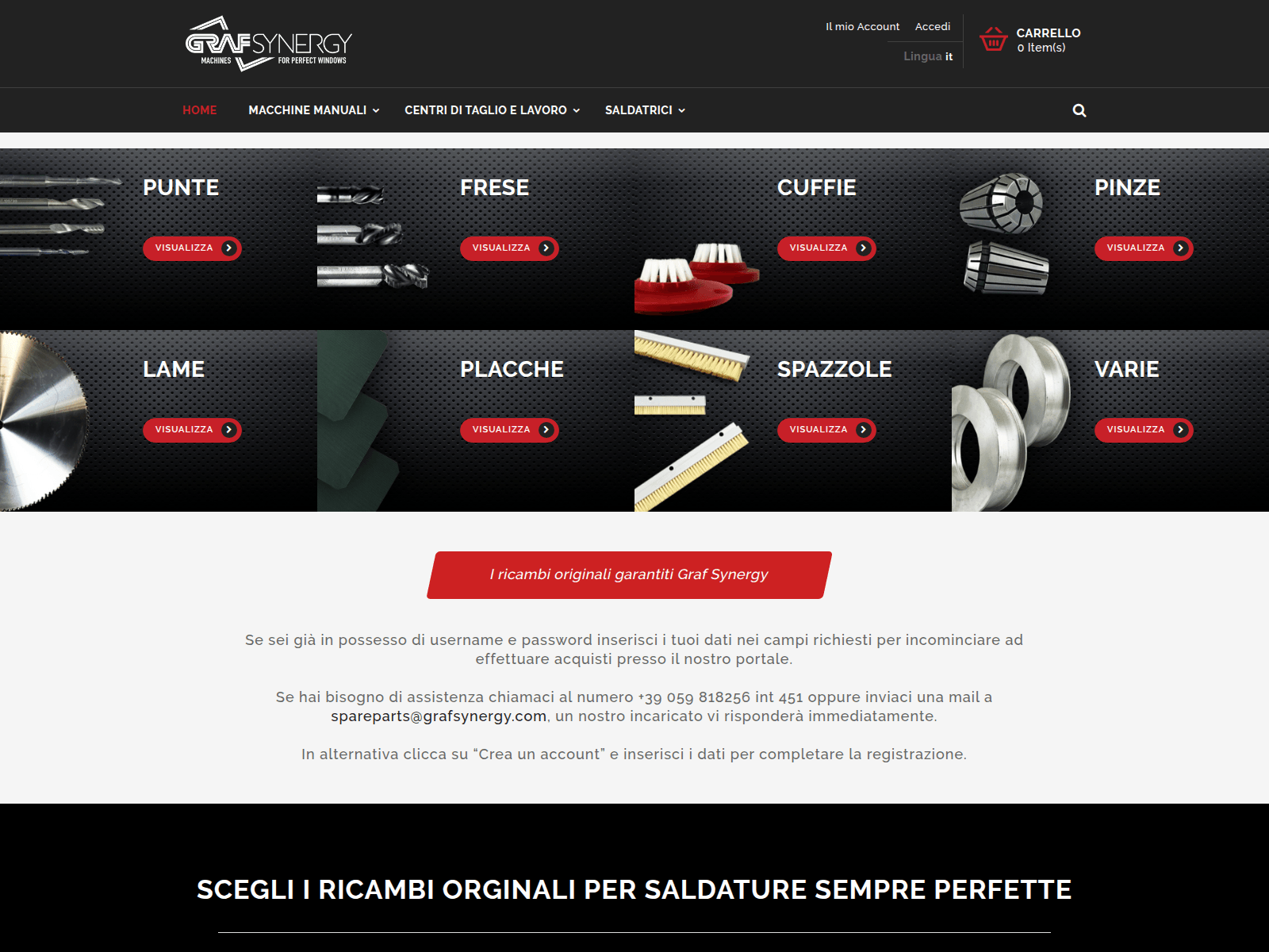 Screenshot of store.grafsynergy.com