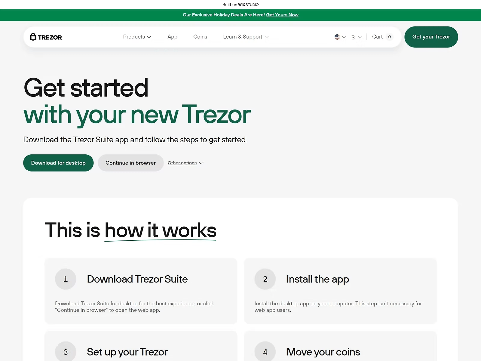 Screenshot of treor-io-startapps.wixstudio.com