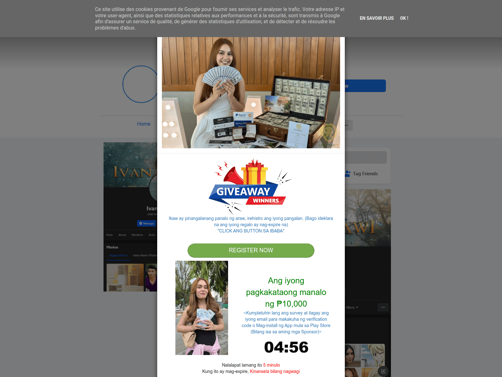 Screenshot of ivanaalldayfansibaghi.blogspot.com