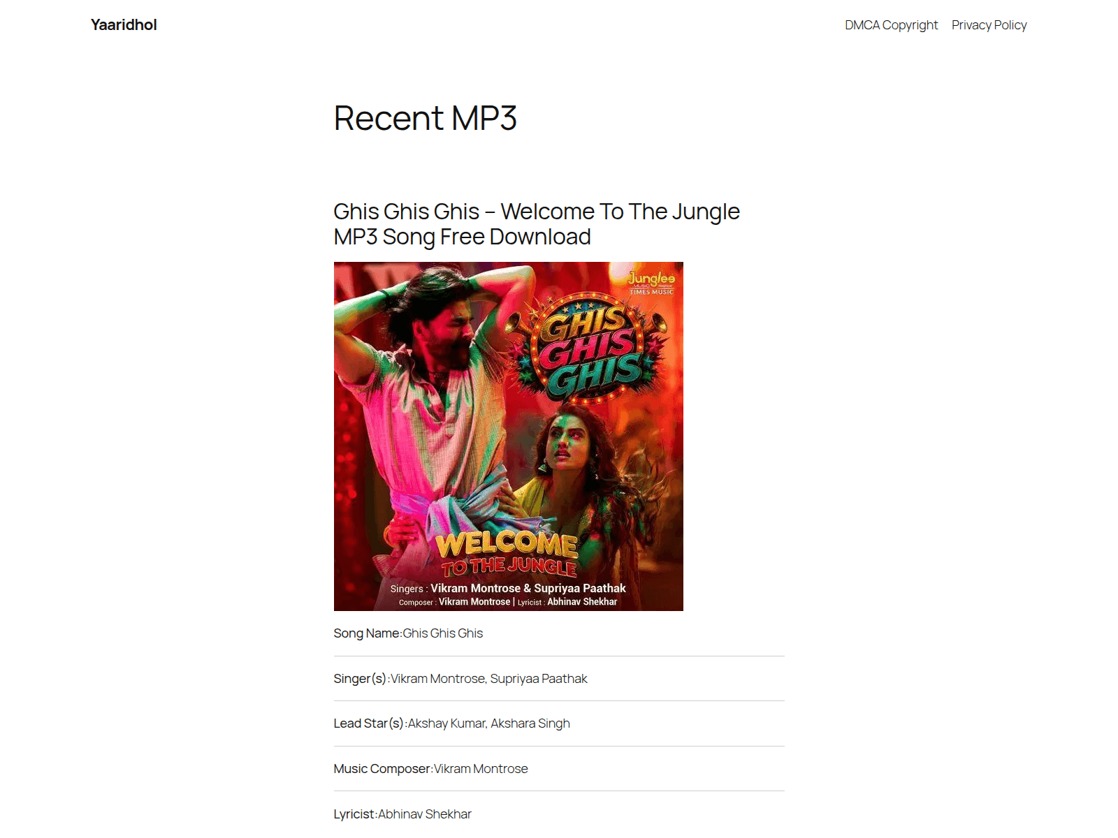 Screenshot of yaaridhol.site