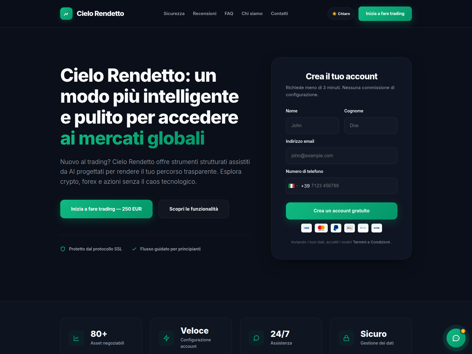 Screenshot of cielo-rendetto.com