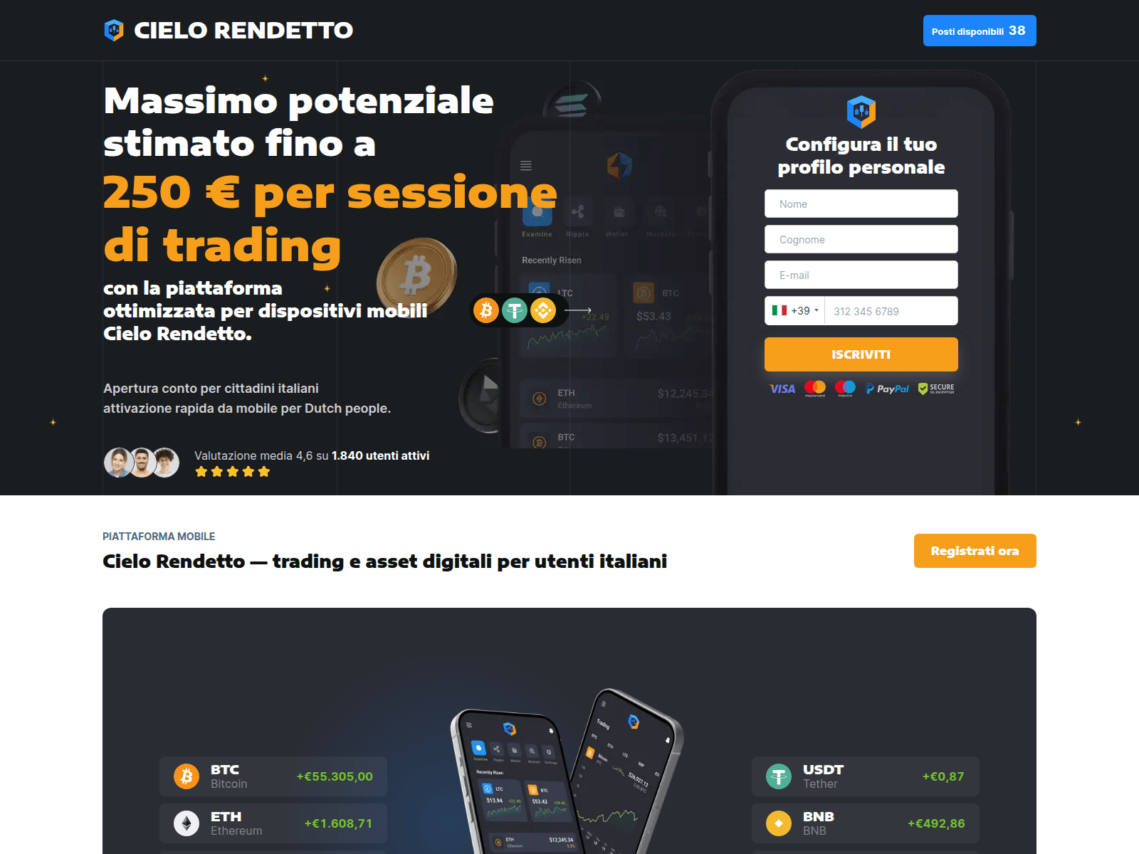 Screenshot of cielo-rendetto.site