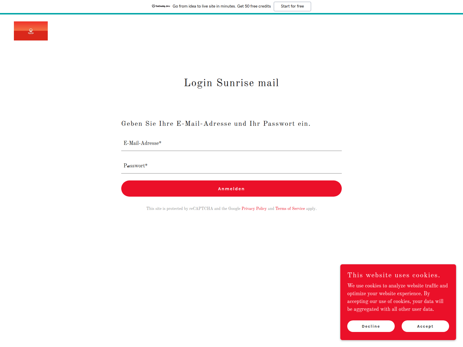 Screenshot of site-upmkiqael.godaddysites.com