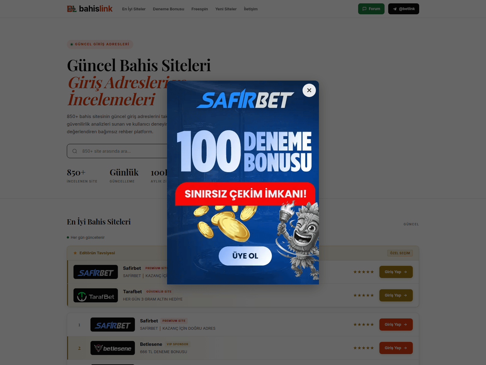 Screenshot of bahislink7.pro