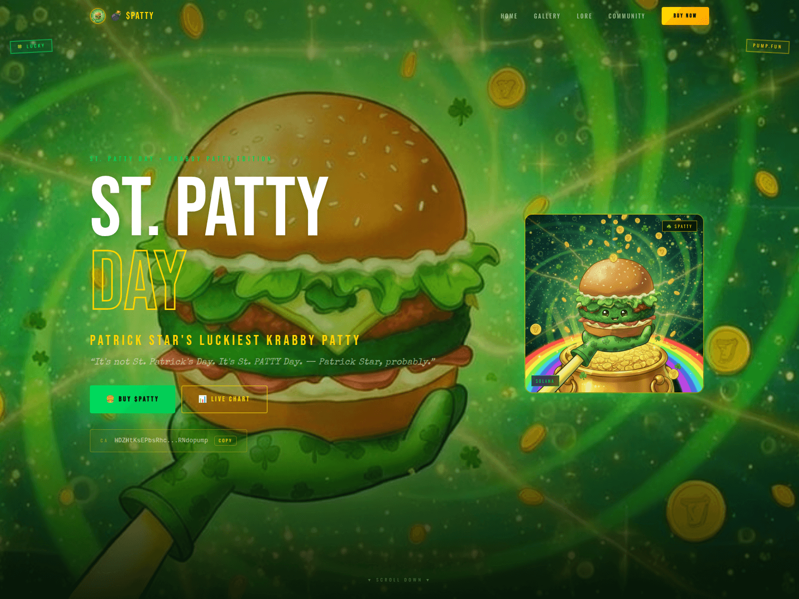 Screenshot of stpatty.xyz