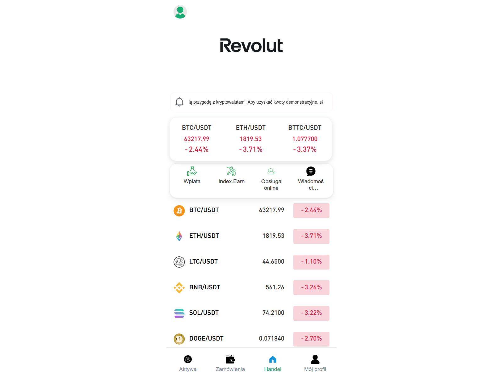 Screenshot of revolov8e.cc