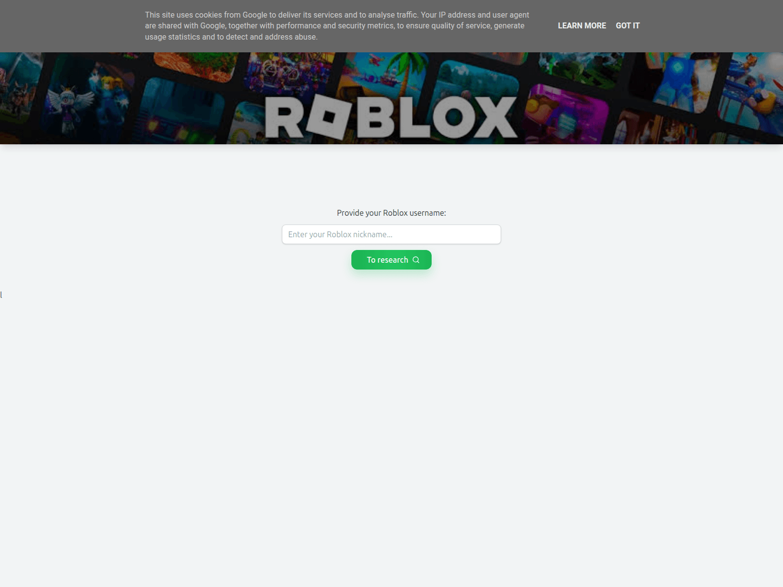 Screenshot of limited-robuxs.blogspot.com