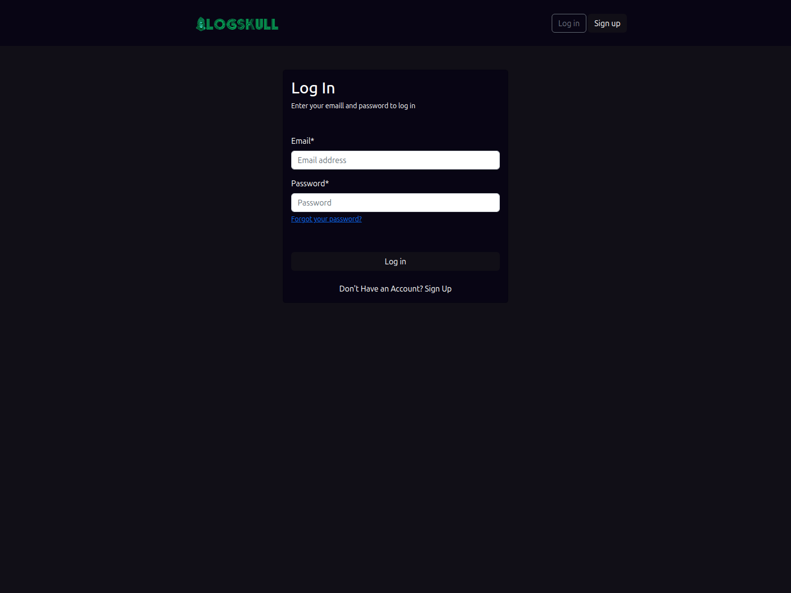 Captura de pantalla de logs-skull.com