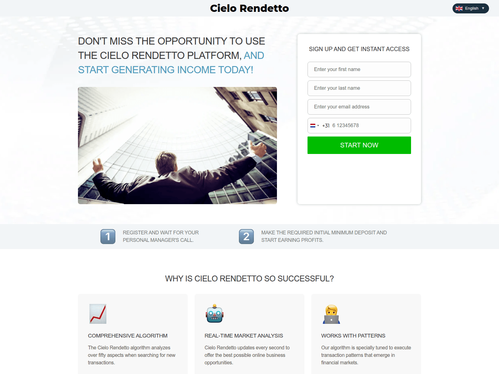 Screenshot of cielorendetto-ai.com