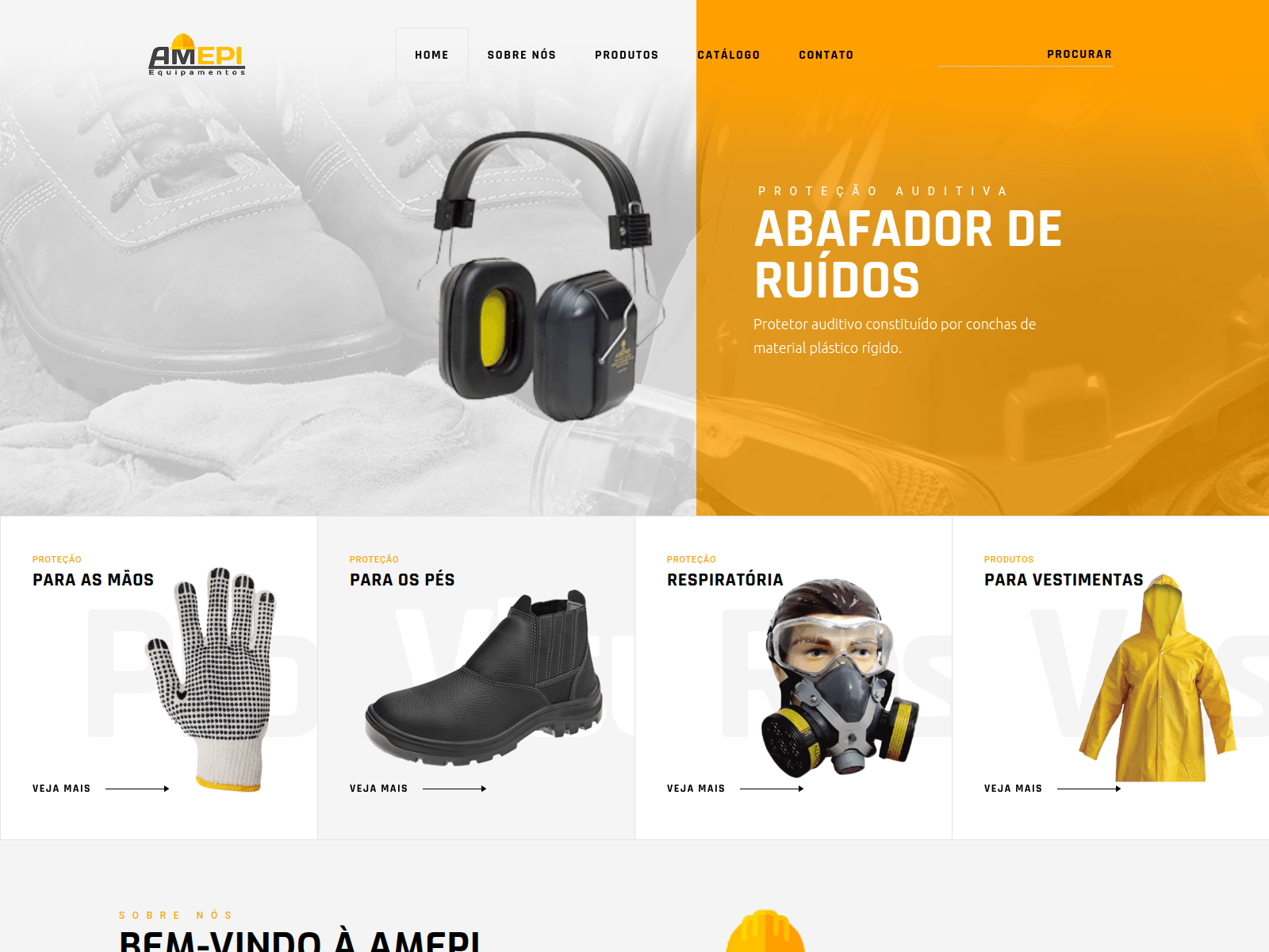 Screenshot of amepiequipamentos.com.br