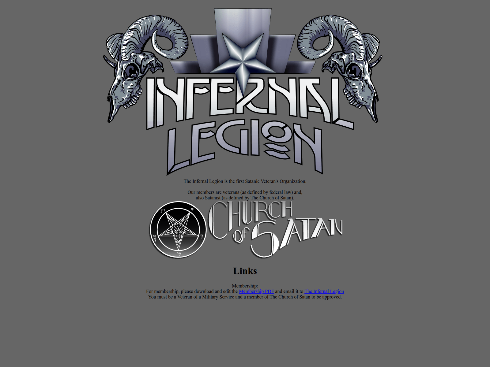 Screenshot of infernallegion.net