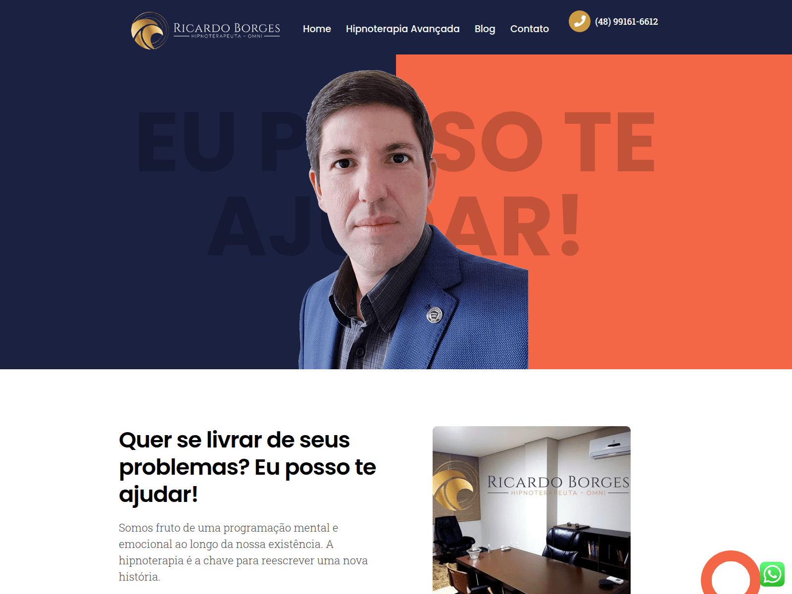 Screenshot of ricardoborgeshipnoterapia.com.br