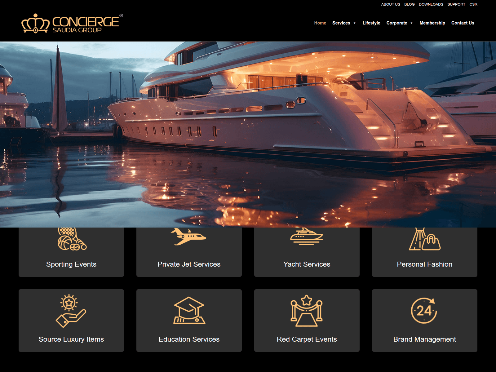 Screenshot of conciergesaudia.com