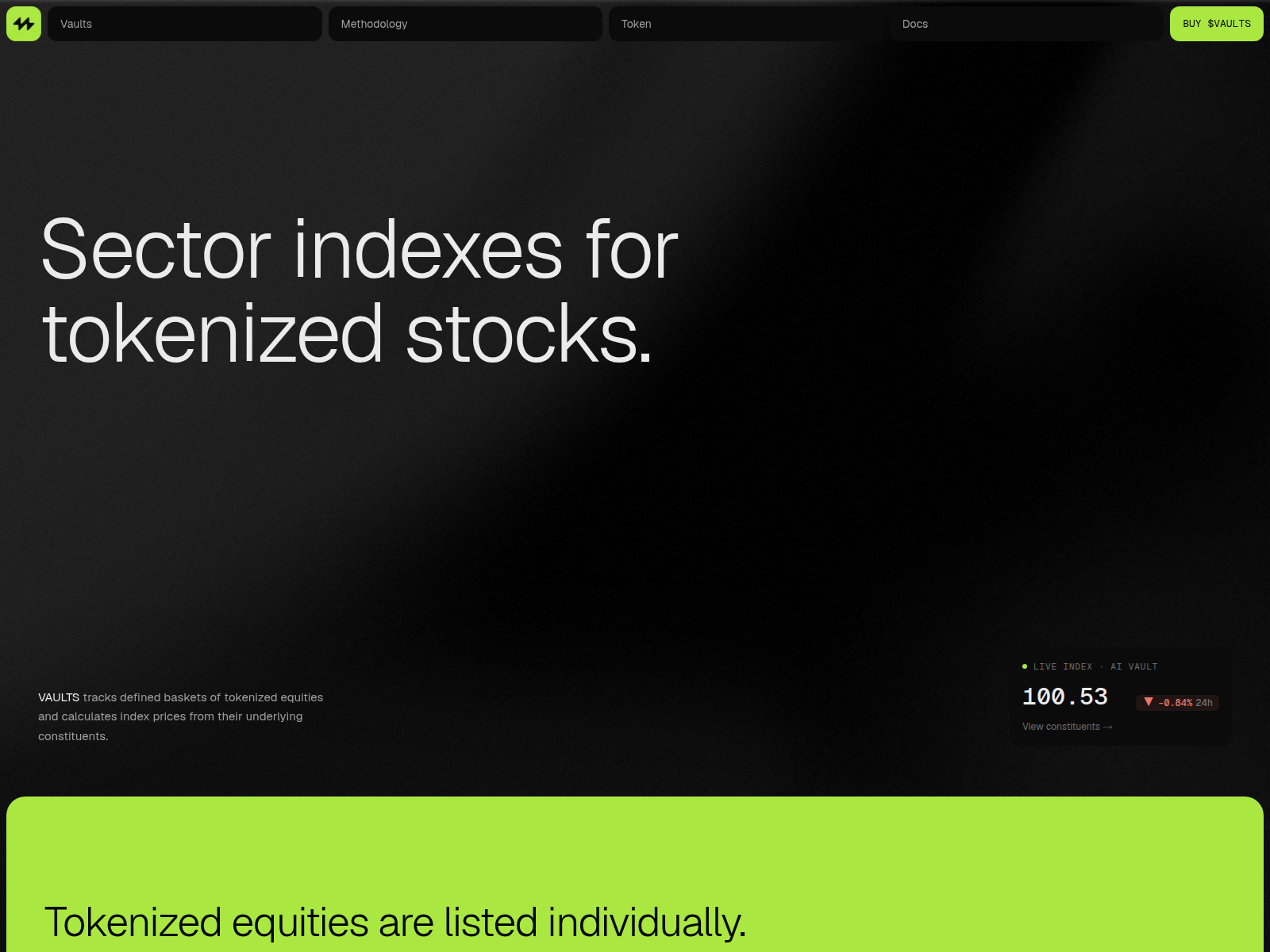 Screenshot of thevaults.fi