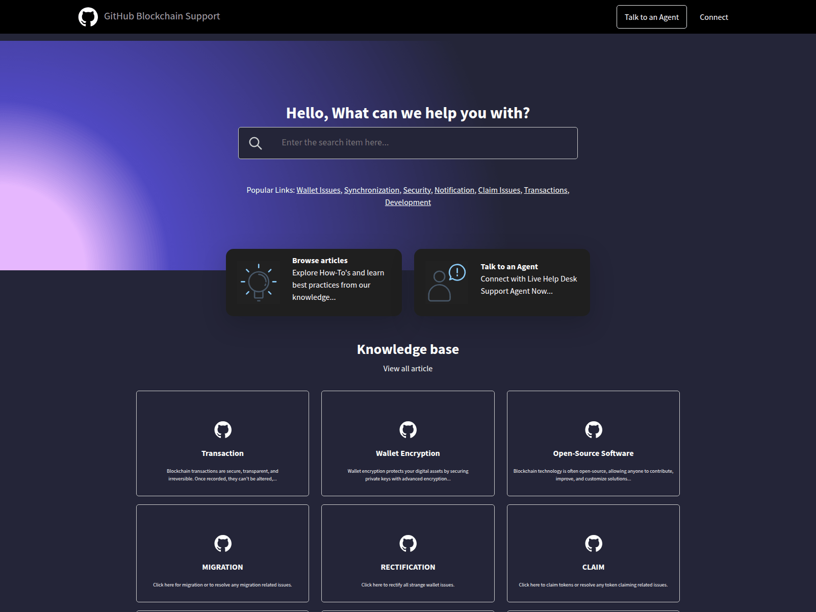 Screenshot of centralizedsupport.com