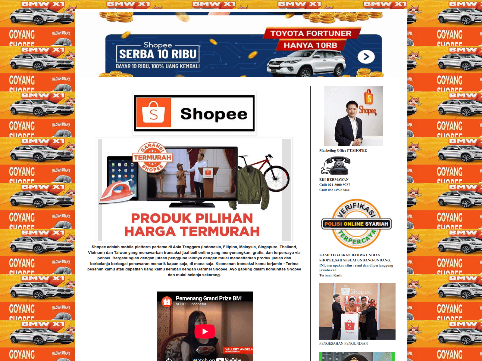 Screenshot of shopee4444.blogspot.com