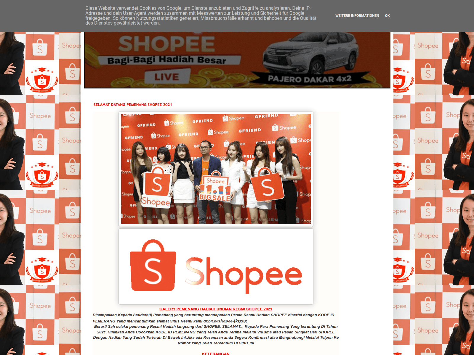Screenshot of shopee-jkt505.blogspot.com