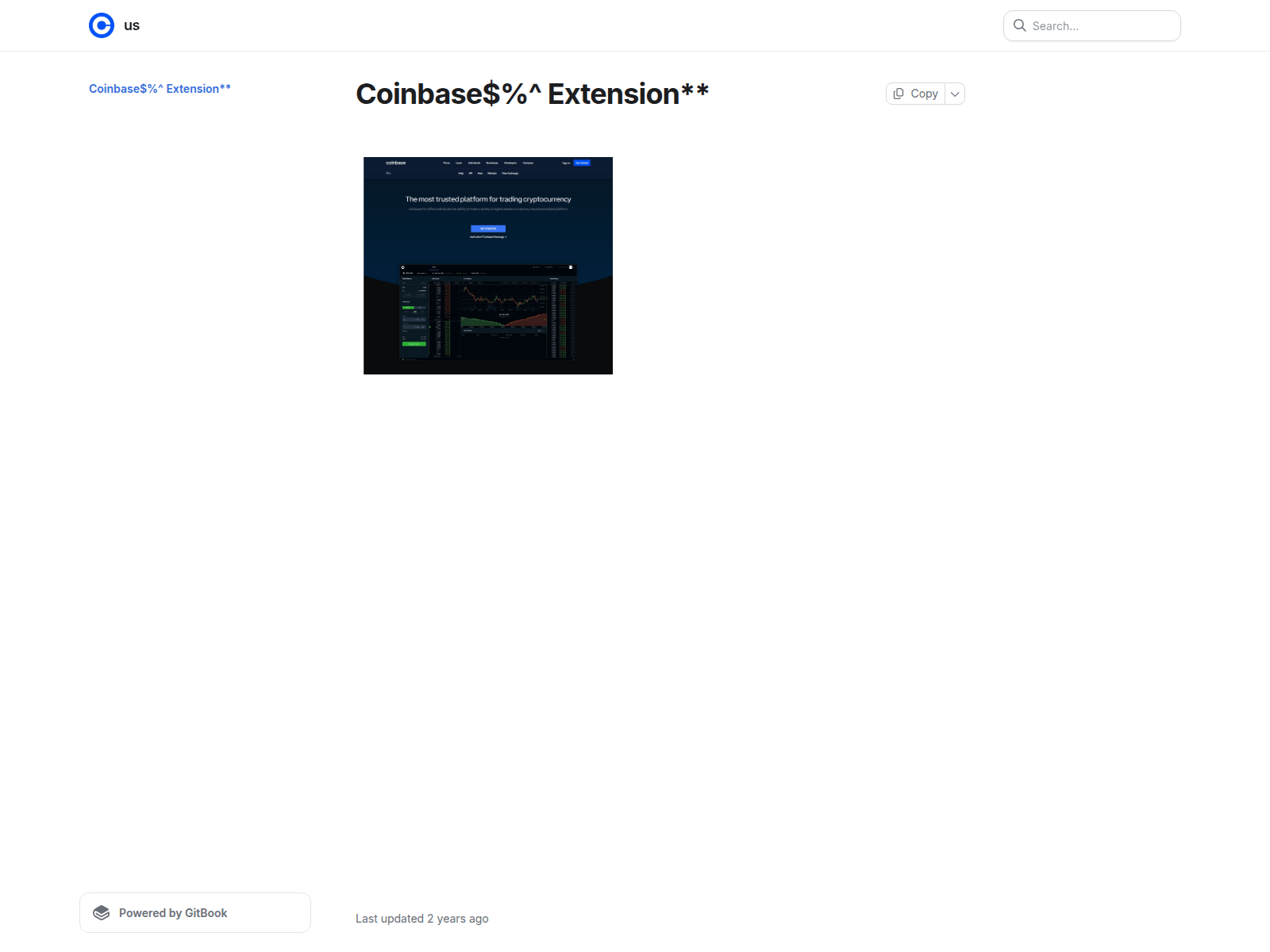 Screenshot of coinebaseextansion.gitbook.io