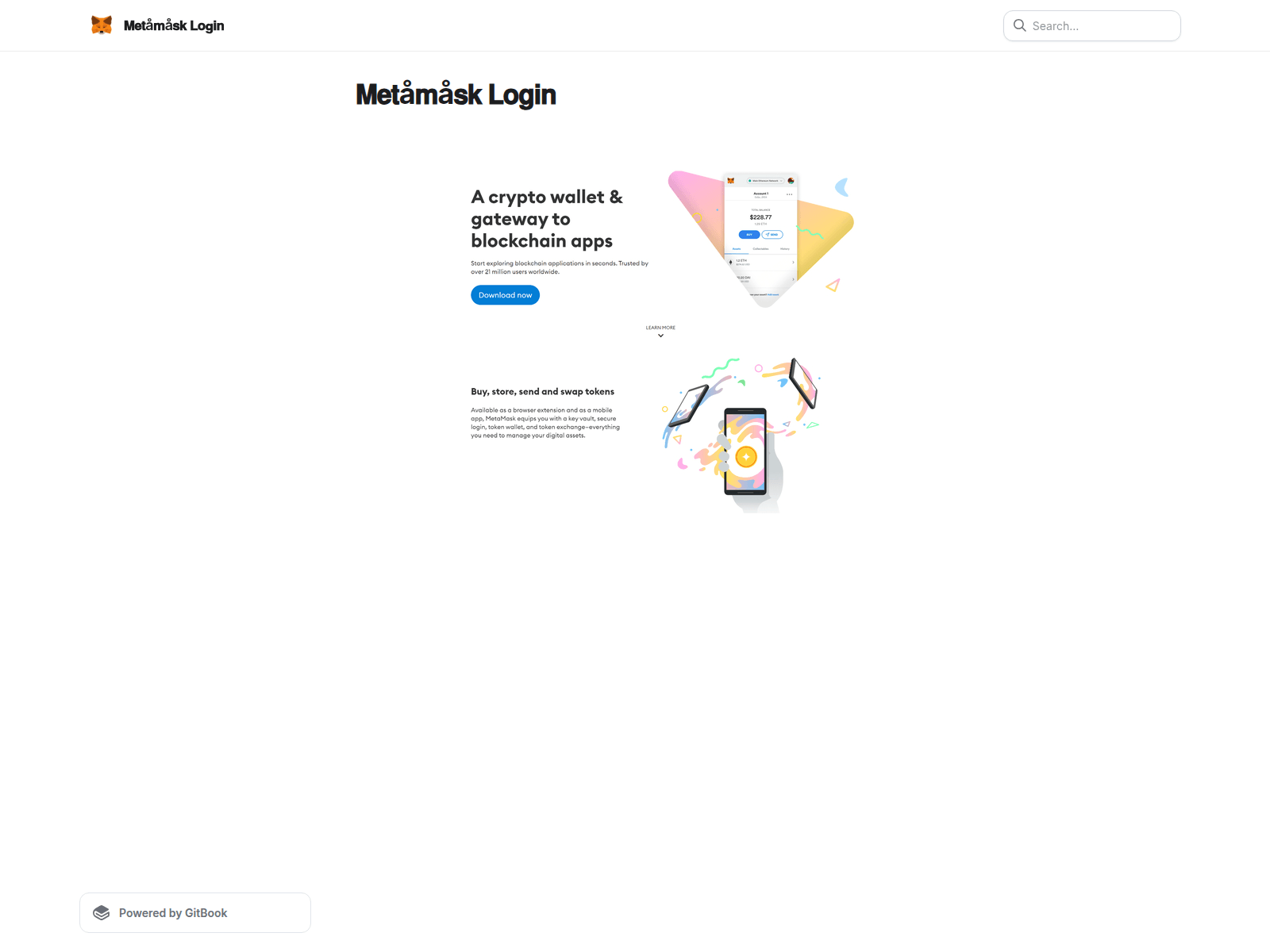 Screenshot of usmetamsaklogim.gitbook.io