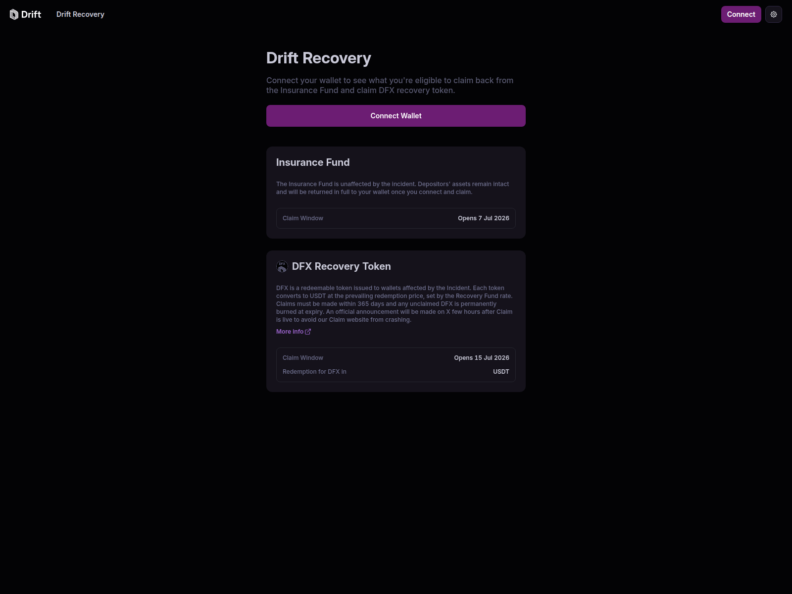Screenshot of drifts.trade