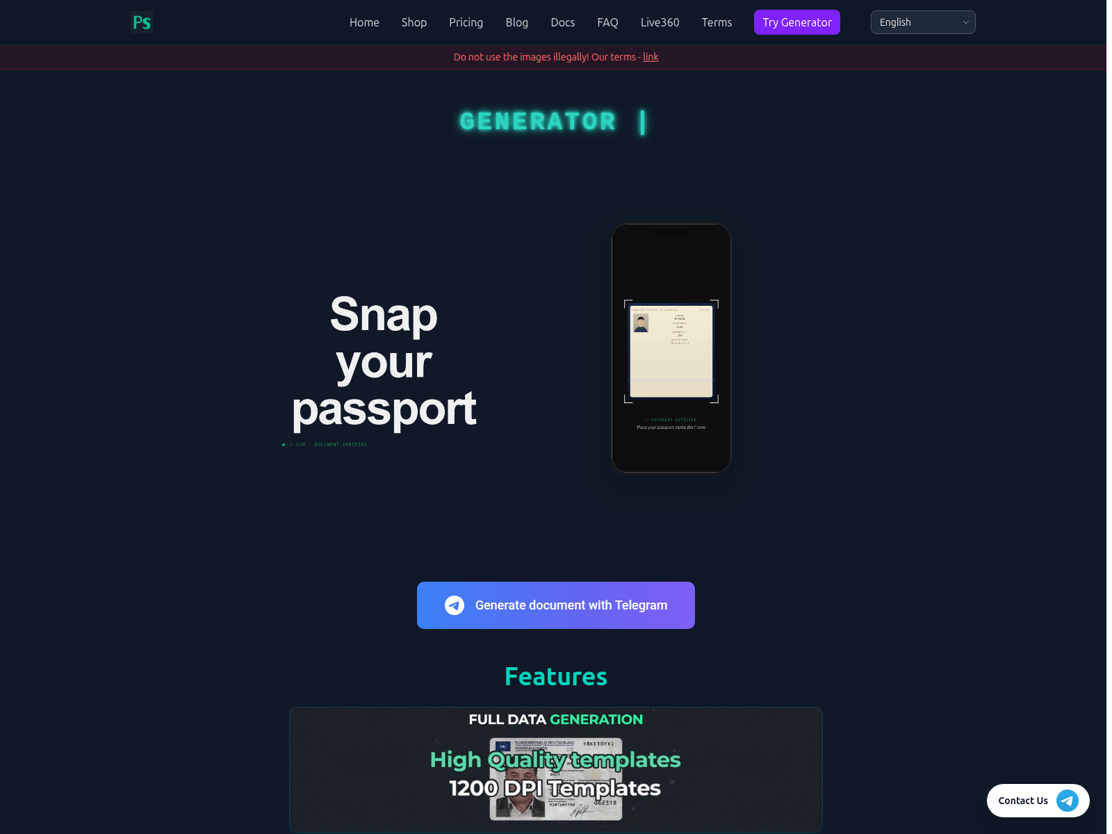 Screenshot of onlyfakeai.com