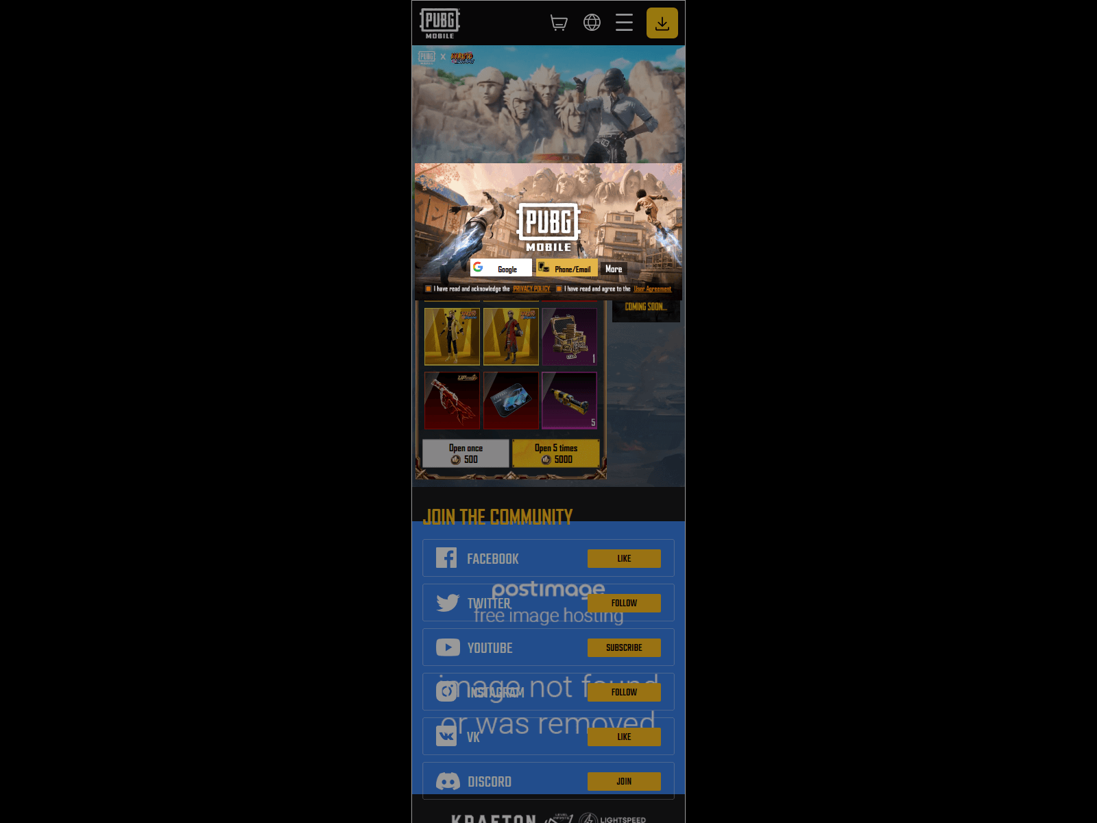 Screenshot of newpubgm.officiall-events.com