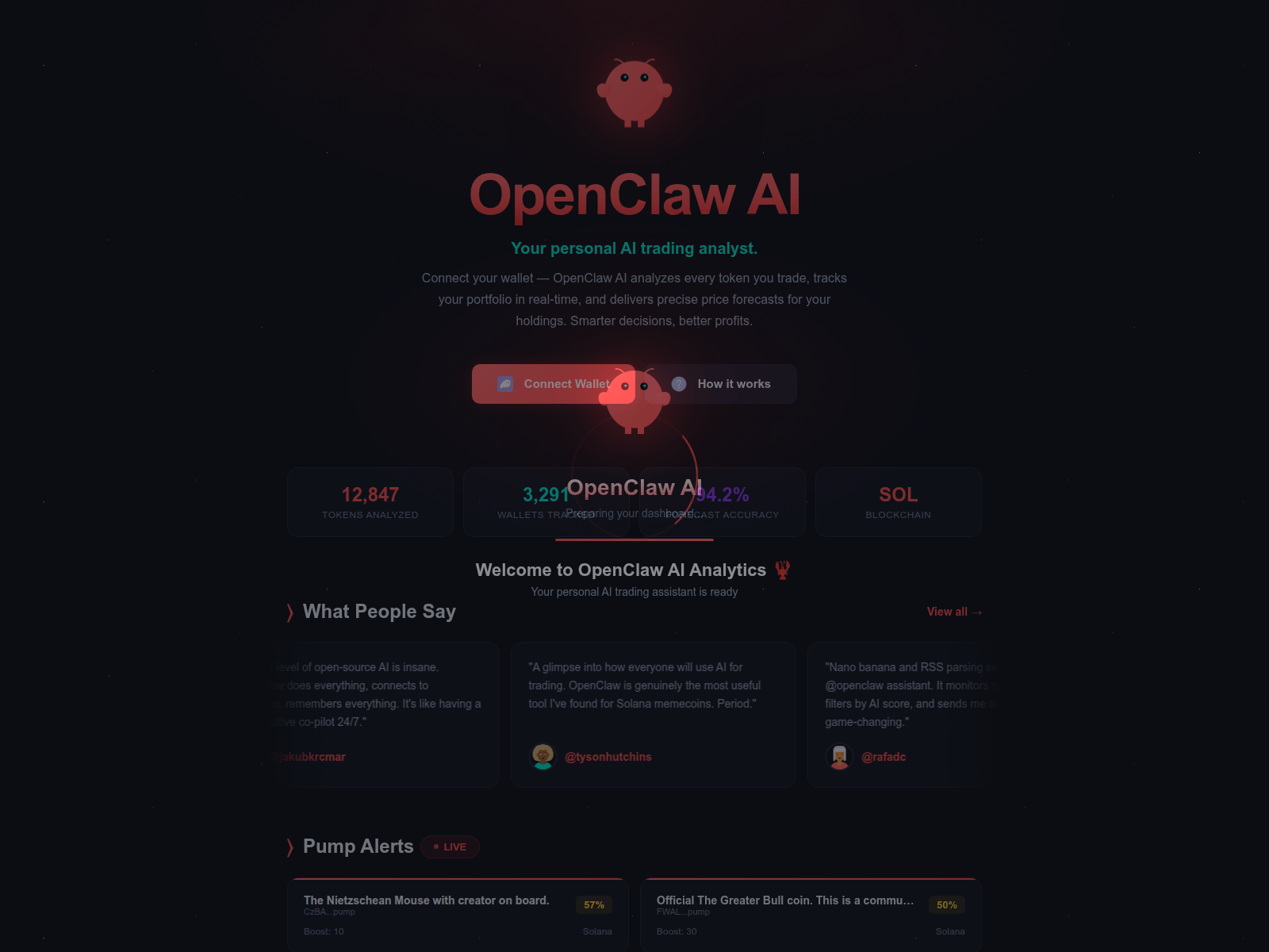 Screenshot of ai-openclaw.surf