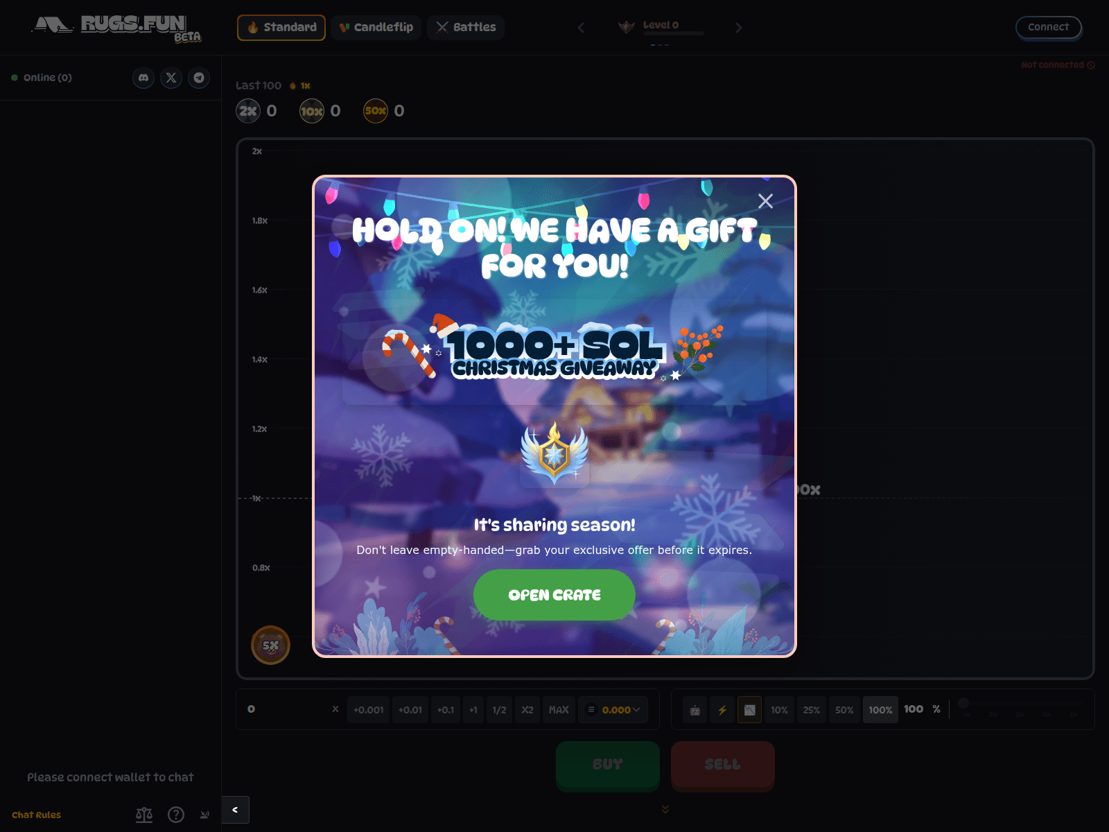 Screenshot of rugz.bet