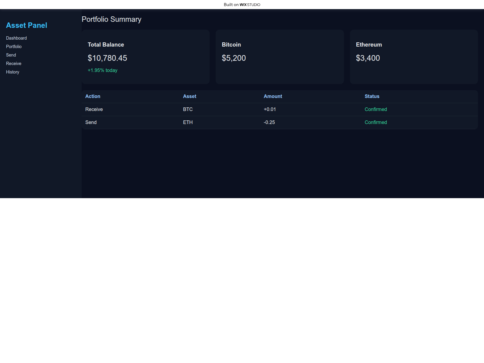 Screenshot of live-usnew.wixstudio.com