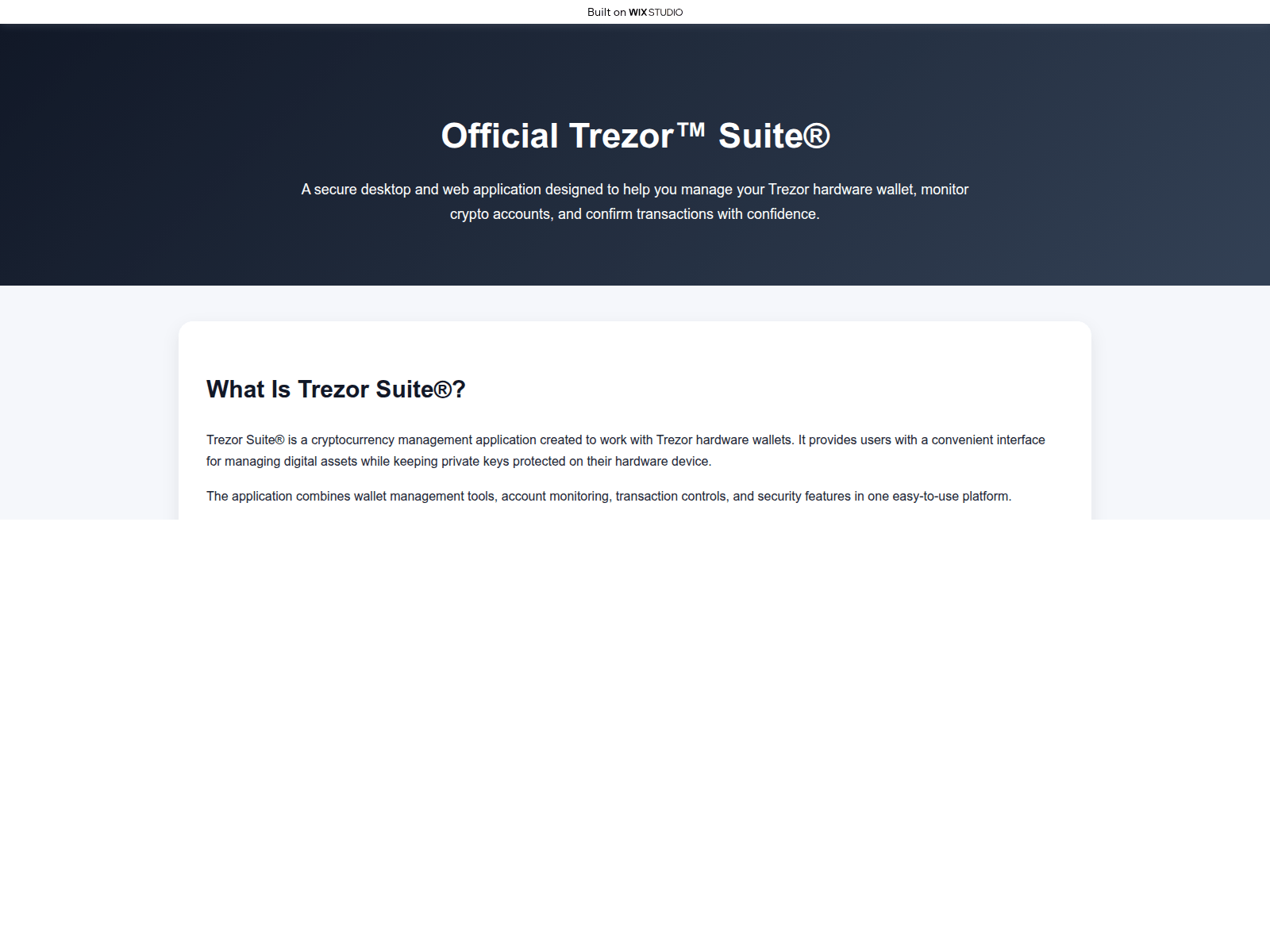Screenshot of open-suiteweb.wixstudio.com