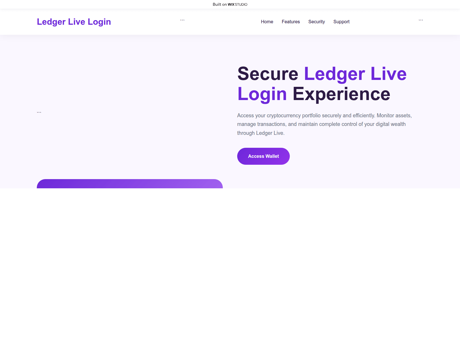 Screenshot of live-en-ledgro.wixstudio.com