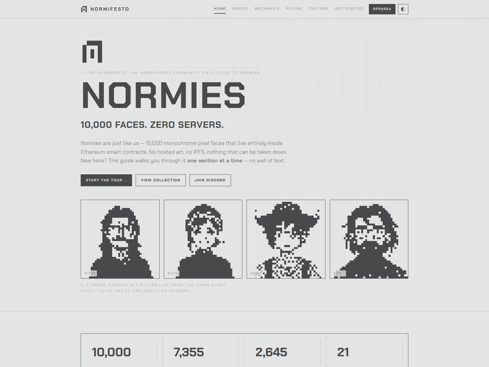 Screenshot of normifesto.netlify.app