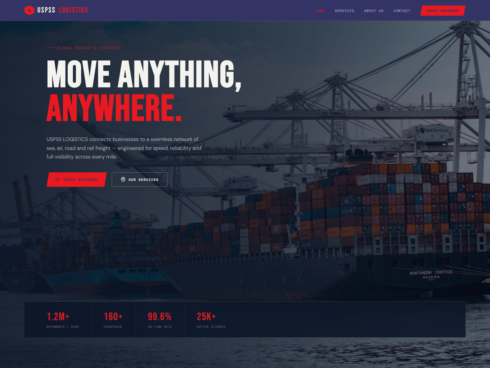 Screenshot of uspsslogistics.com