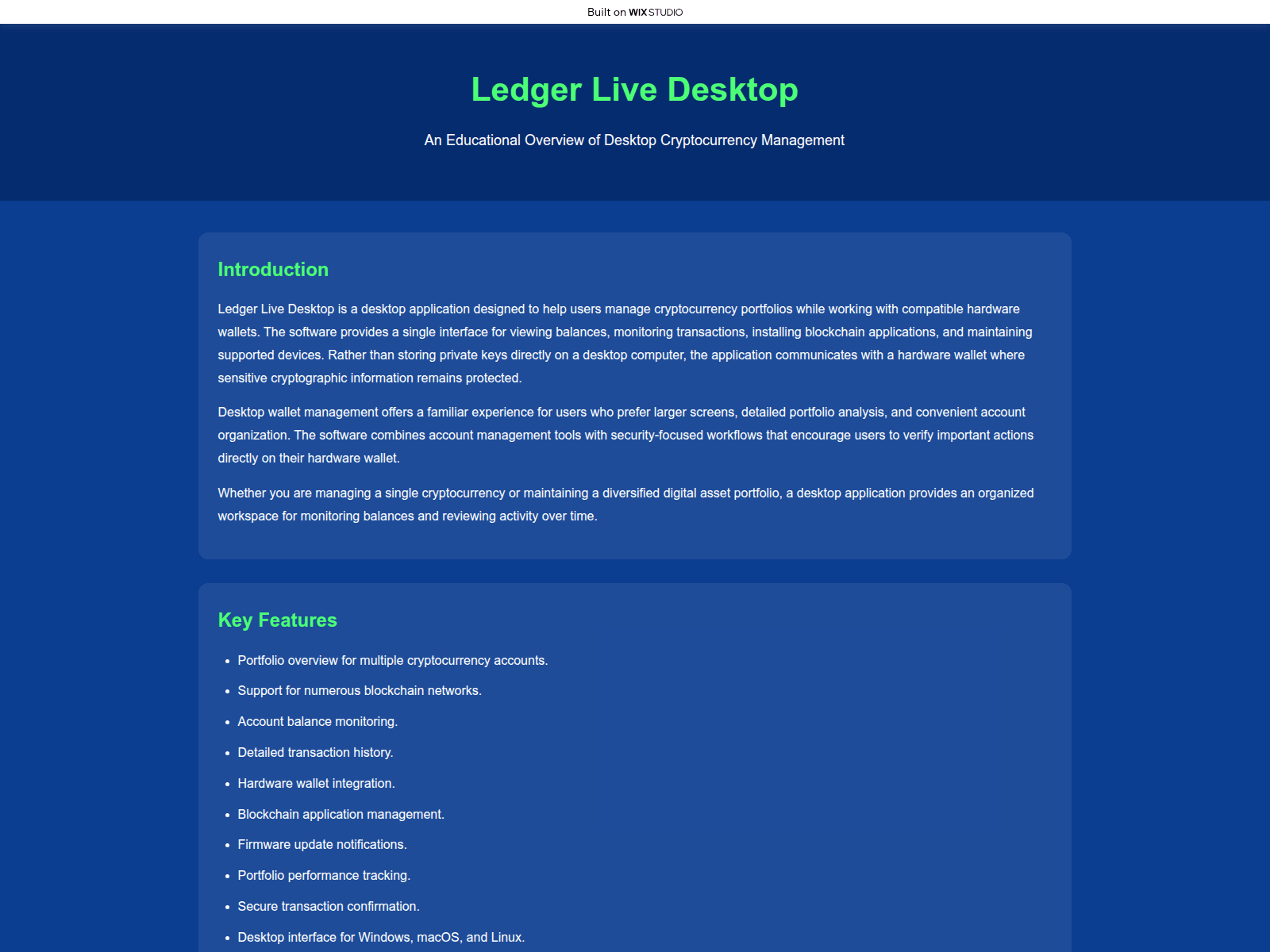 Screenshot of connectwithdesktop.wixstudio.com
