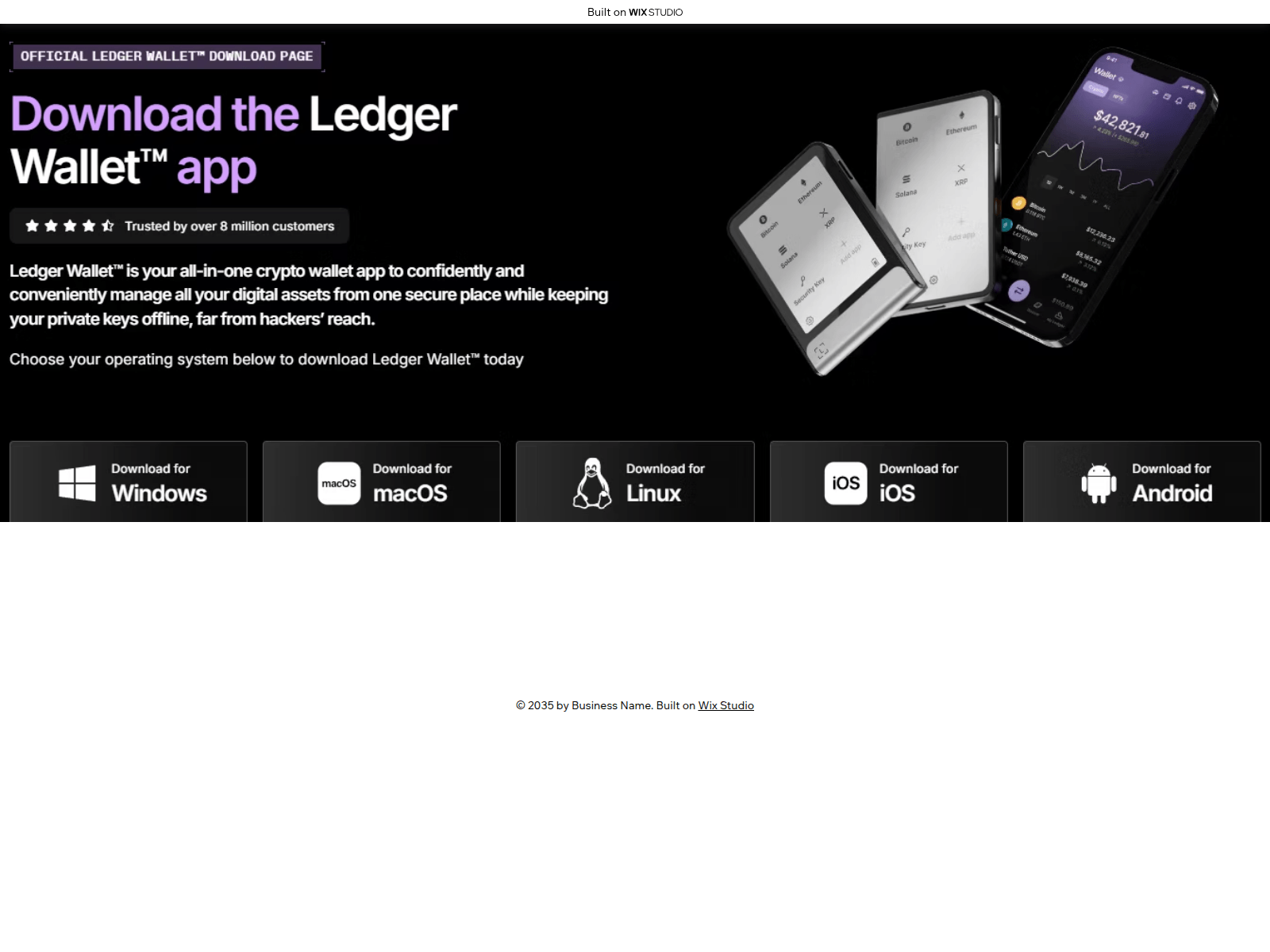 Screenshot of lives-ldgr.wixstudio.com