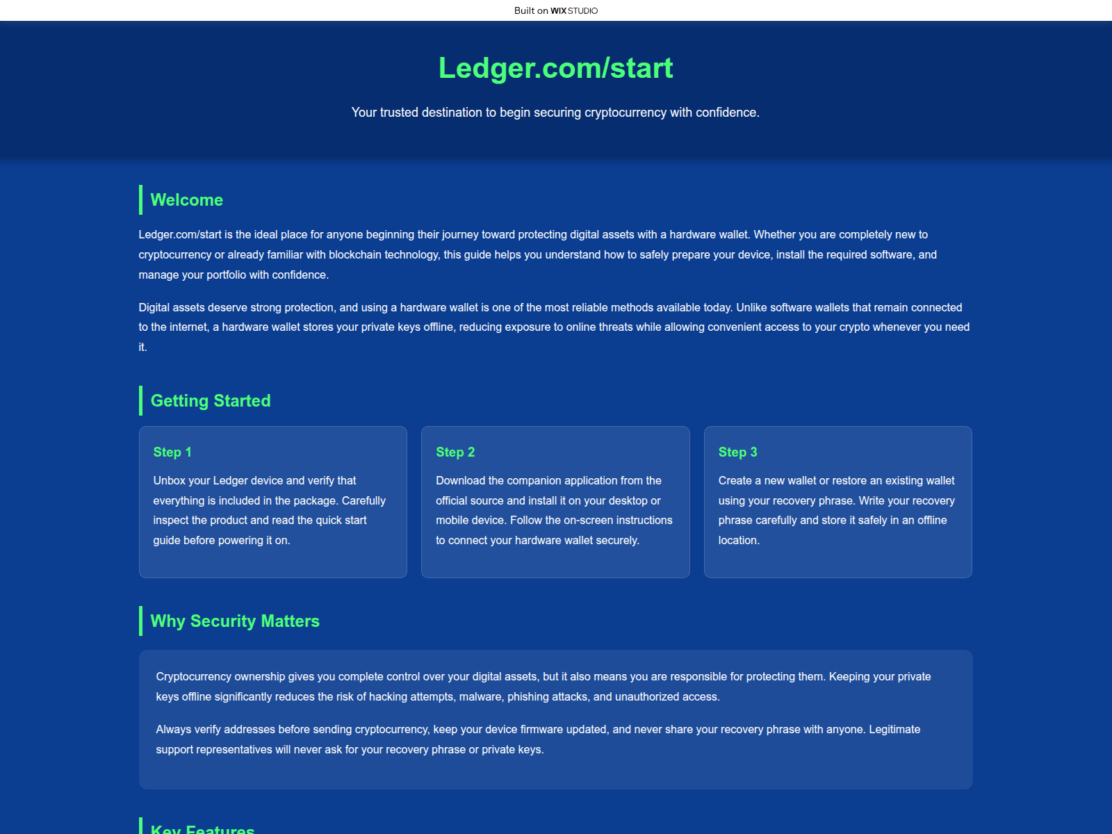 Screenshot of ledzrappstartcdn.wixstudio.com