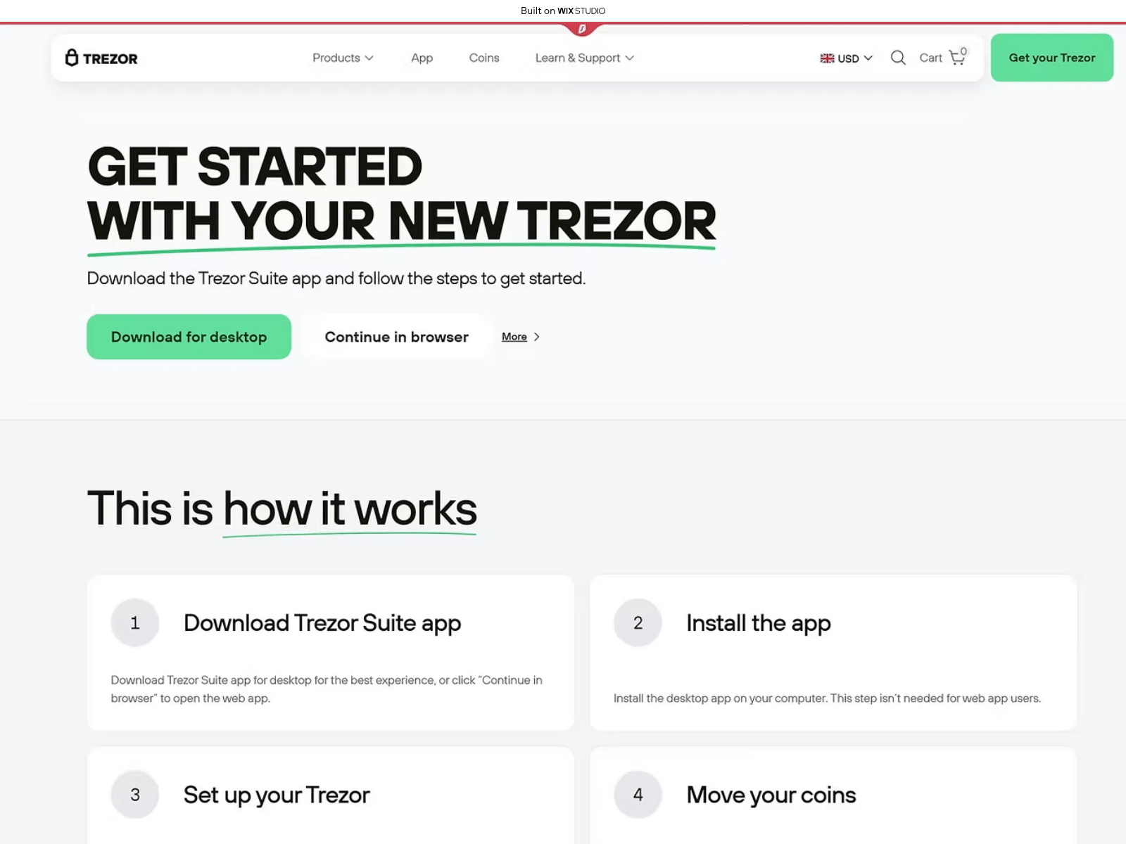 Screenshot of trexo-io-startapps.wixstudio.com