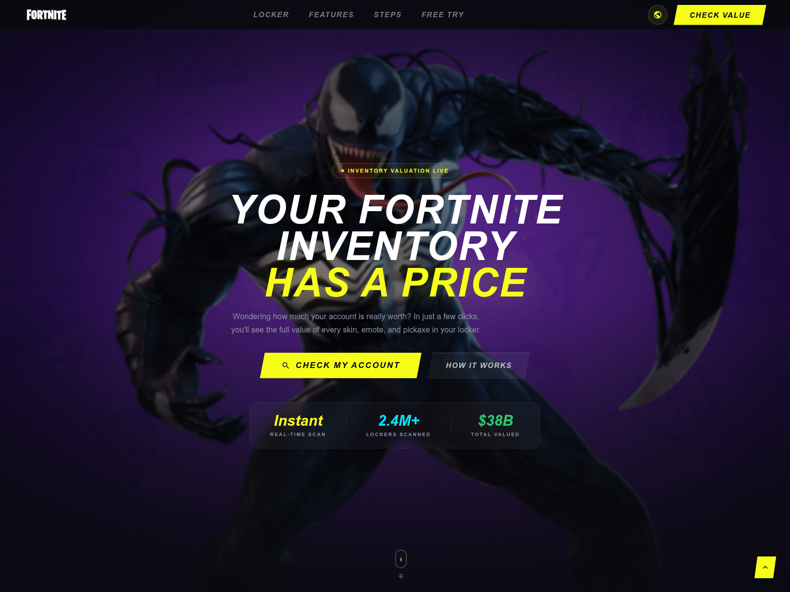 Screenshot of fninv.pro