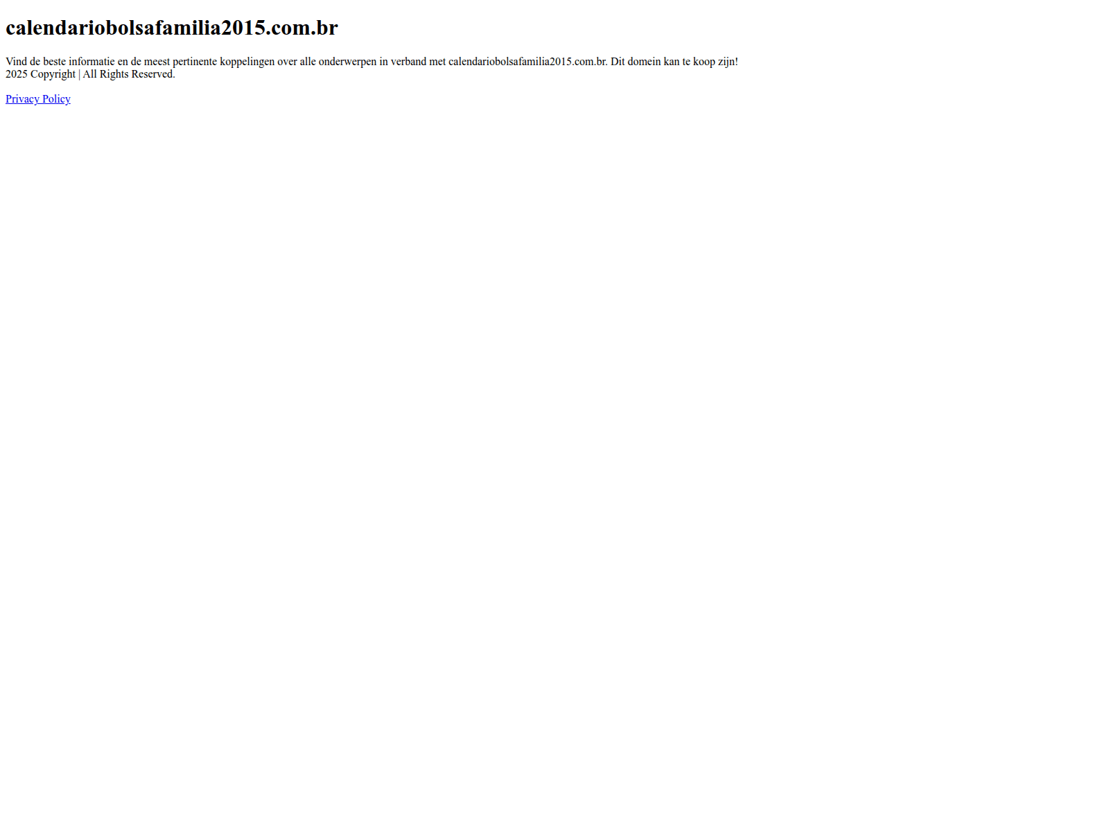 Screenshot of calendariobolsafamilia2015.com.br