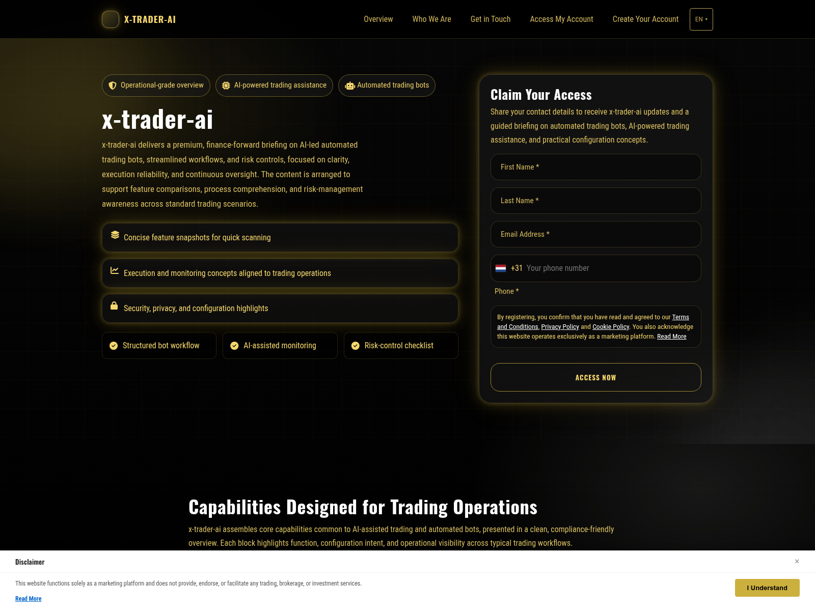 Screenshot di x-trader-ai.com