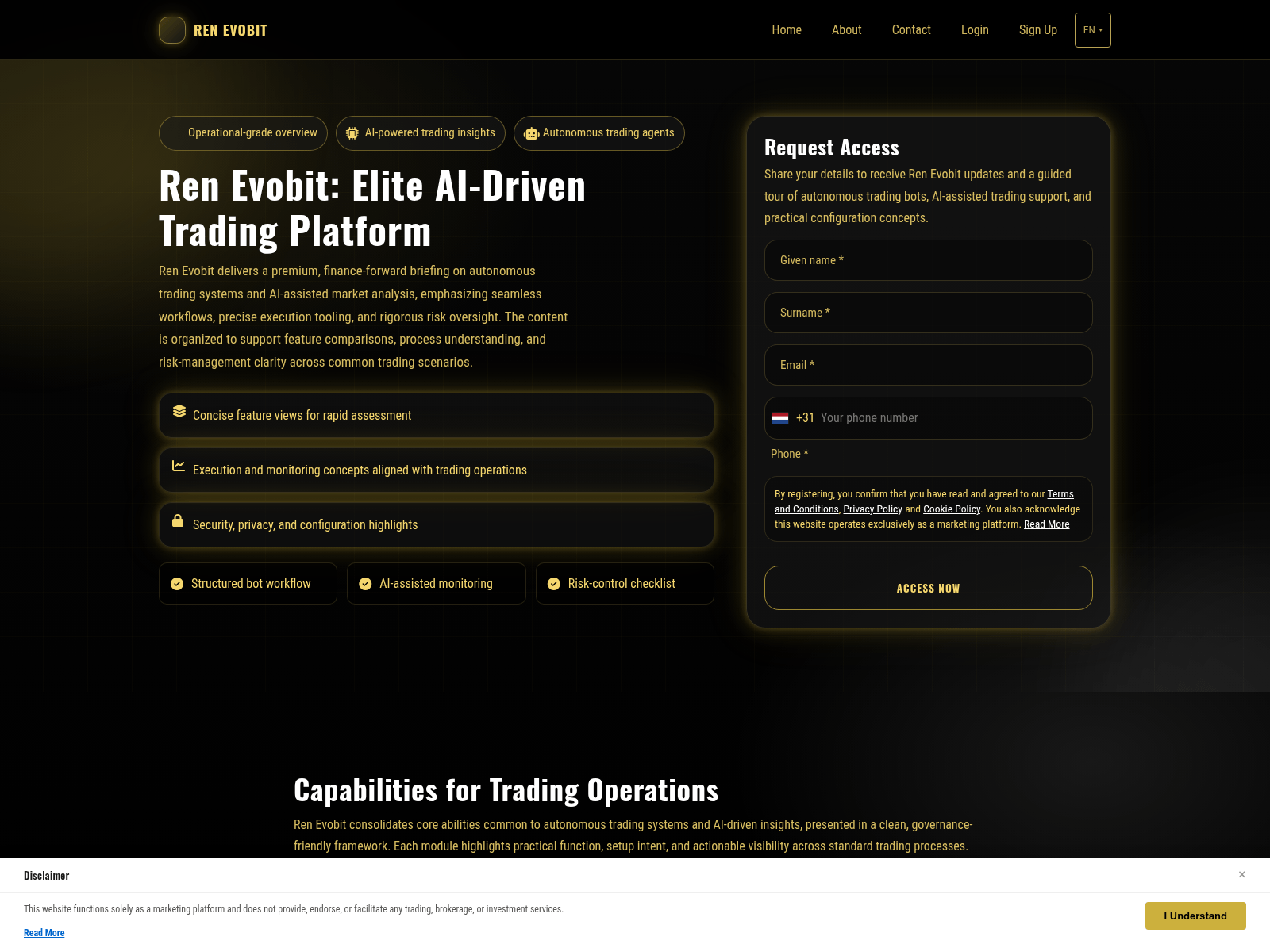 Screenshot of ren-evobit-system.com