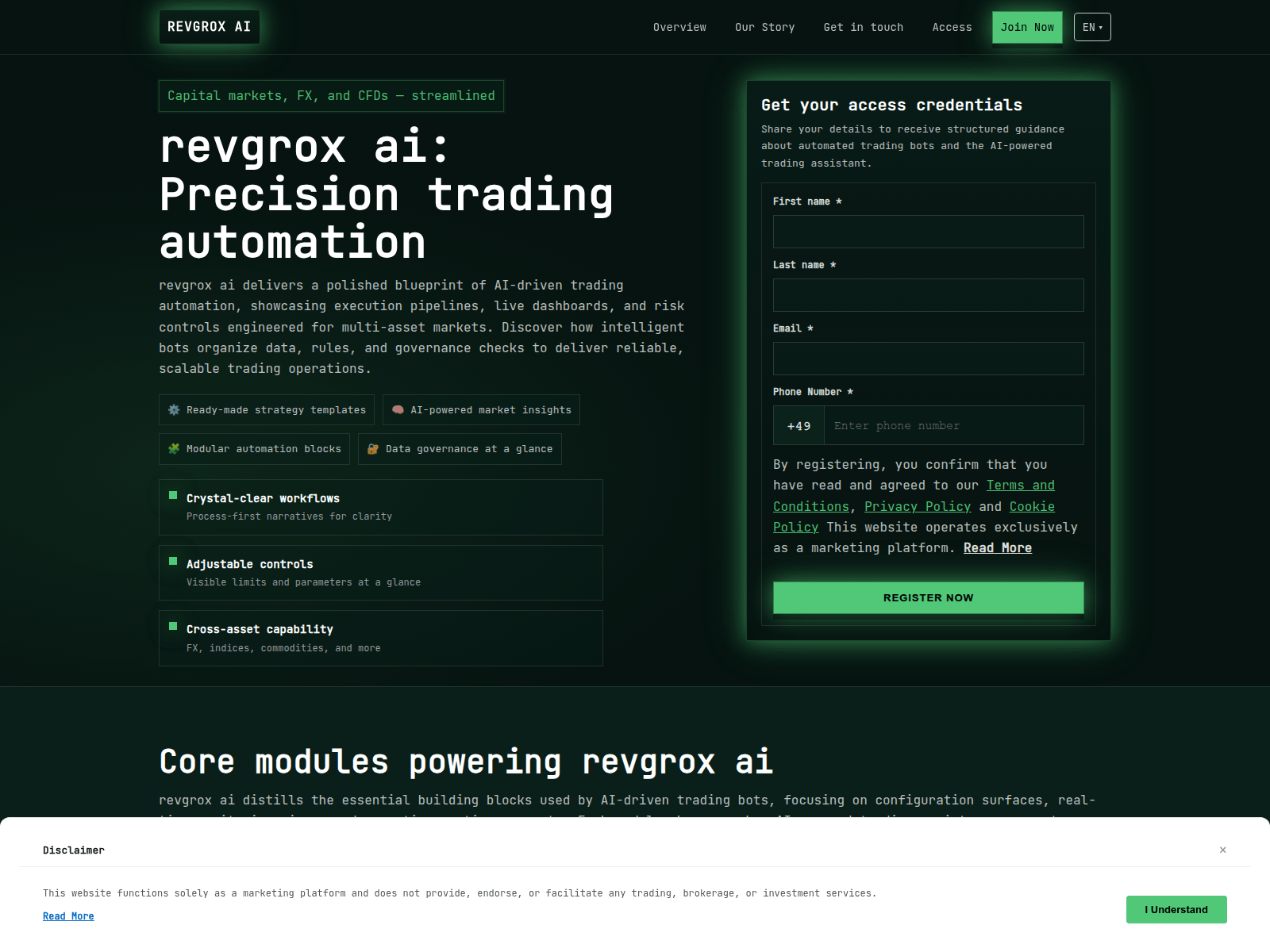 Screenshot of revgroxai.digital