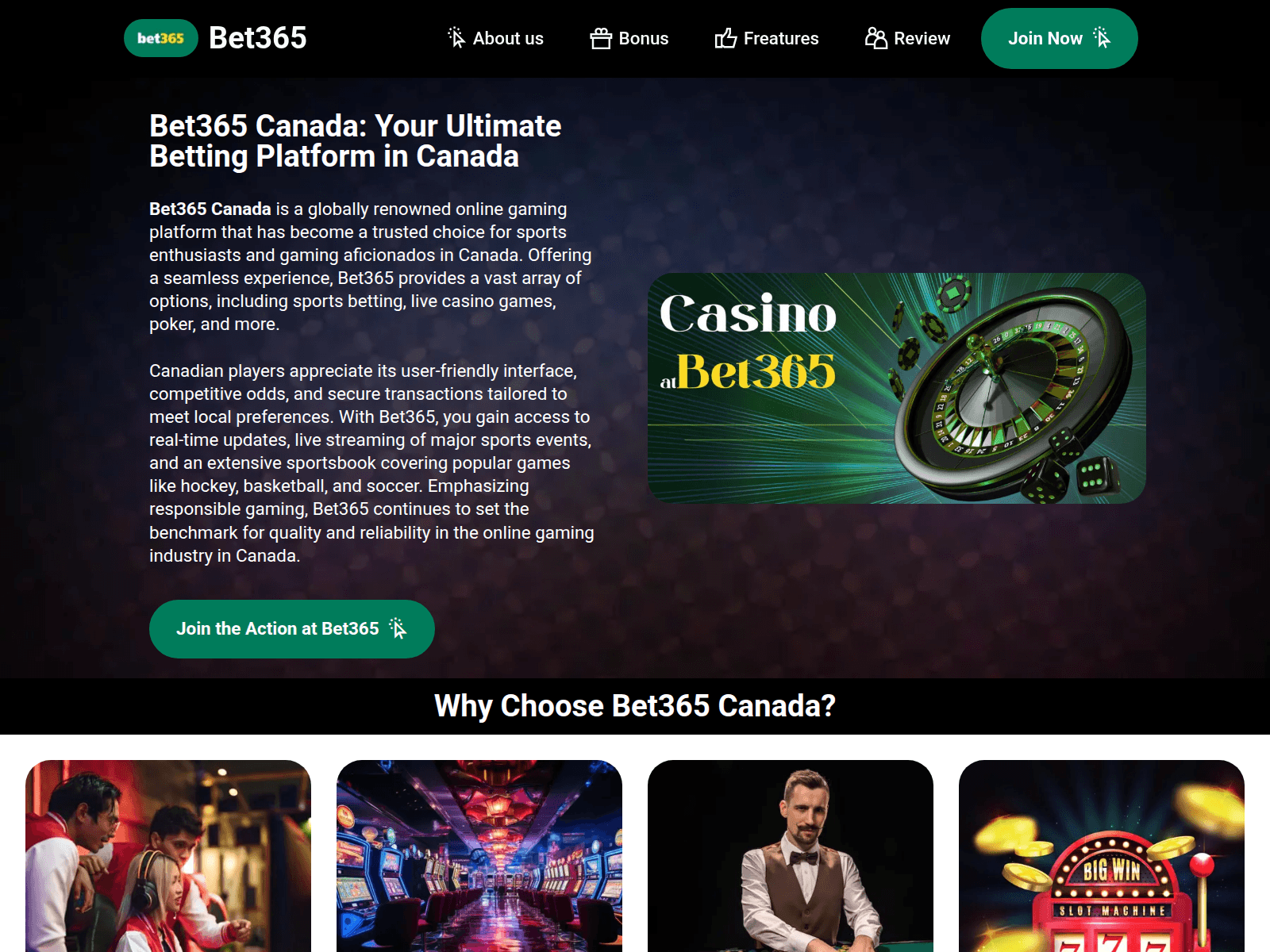 Screenshot of bet365--canada.ca