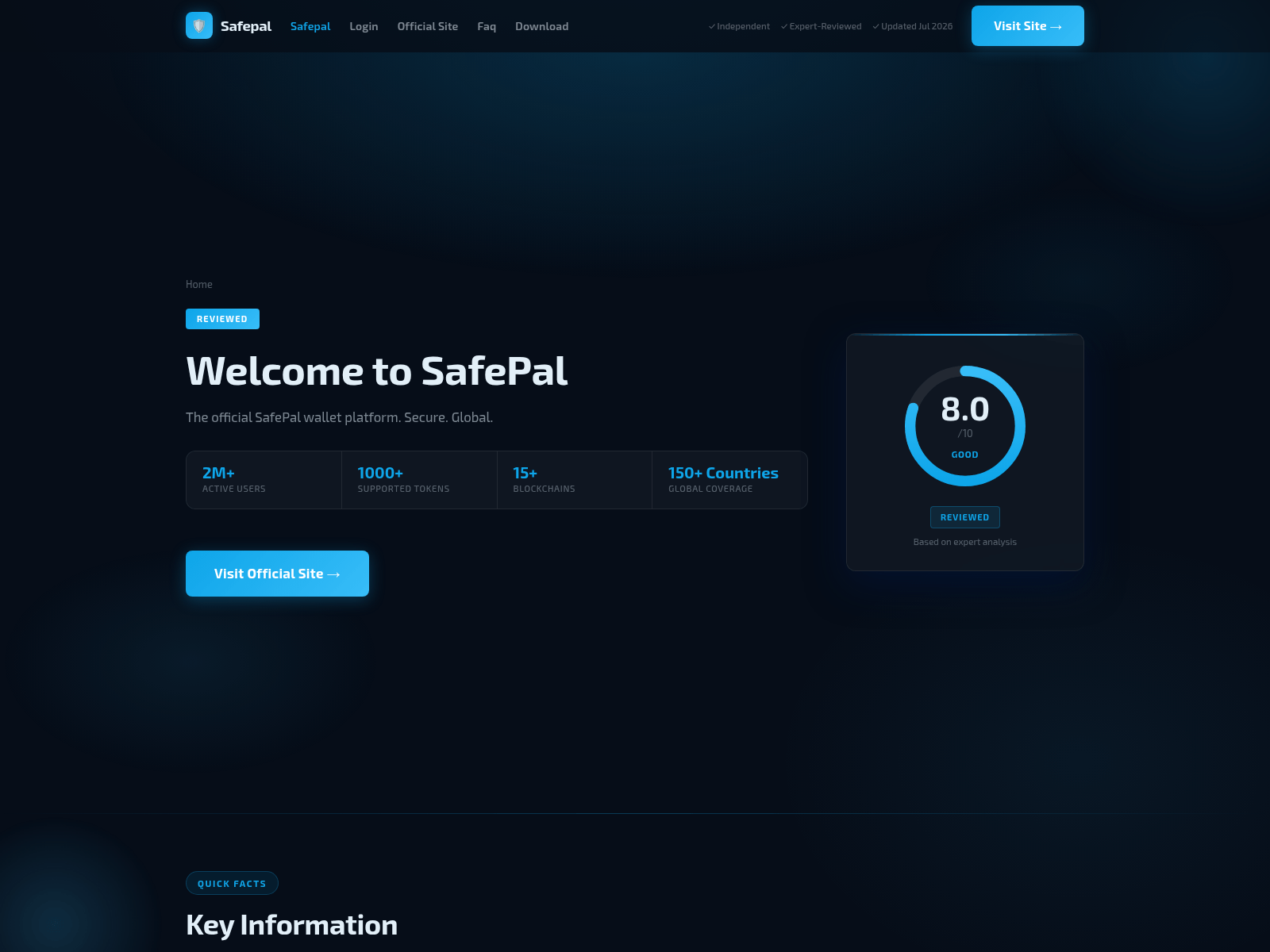 Screenshot of safepal.com.pt